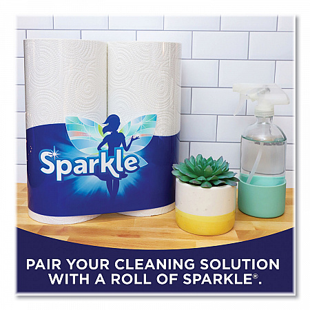 Pick-A-Size Perforated Kitchen Double Roll Towels with Thirst Pockets, 2-Ply, 11 x 6, White, 110 Sheets/Roll, 24 Rolls/Pack (2226450)