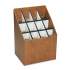 Safco Corrugated Roll Files, 12 Compartments, 15w x 12d x 22h, Woodgrain (3079)