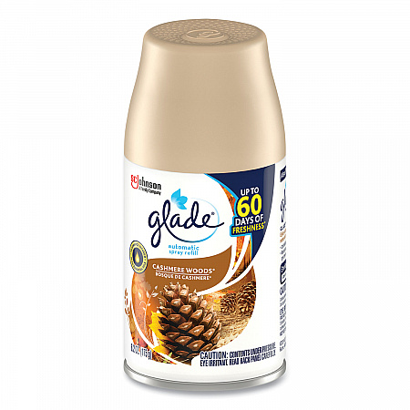 Automatic Air Freshener, Cashmere Woods, 6.2 oz Spray Can, 4/Carton (344757)