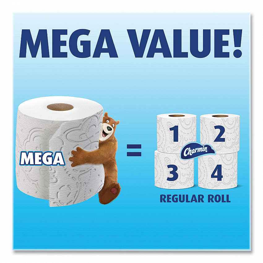 Ultra Soft Bathroom Tissue, Mega Roll, Septic Safe, 2-Ply, White, 244 Sheets/Roll, 30 Rolls/Pack (01537)