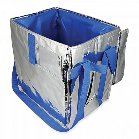Fresh Eco Freeze Tote, (2) Blue Nylon Shoulder Straps, (2) Blue Nylon Strap Handles, 13.5
