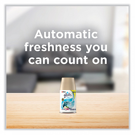 Automatic Air Freshener, Aqua Waves, 6.2 oz Spray Can, 4/Carton (325078)