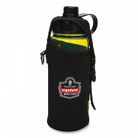 Chill-Its 5151 Plastic Wide Mouth Water Bottle, 34 oz, Lime (13153)