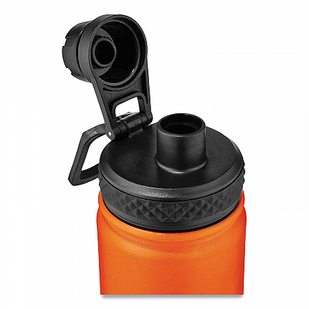 Chill-Its 5152 Insulated Stainless Steel Water Bottle, 25 oz, Metal, Orange (13166)