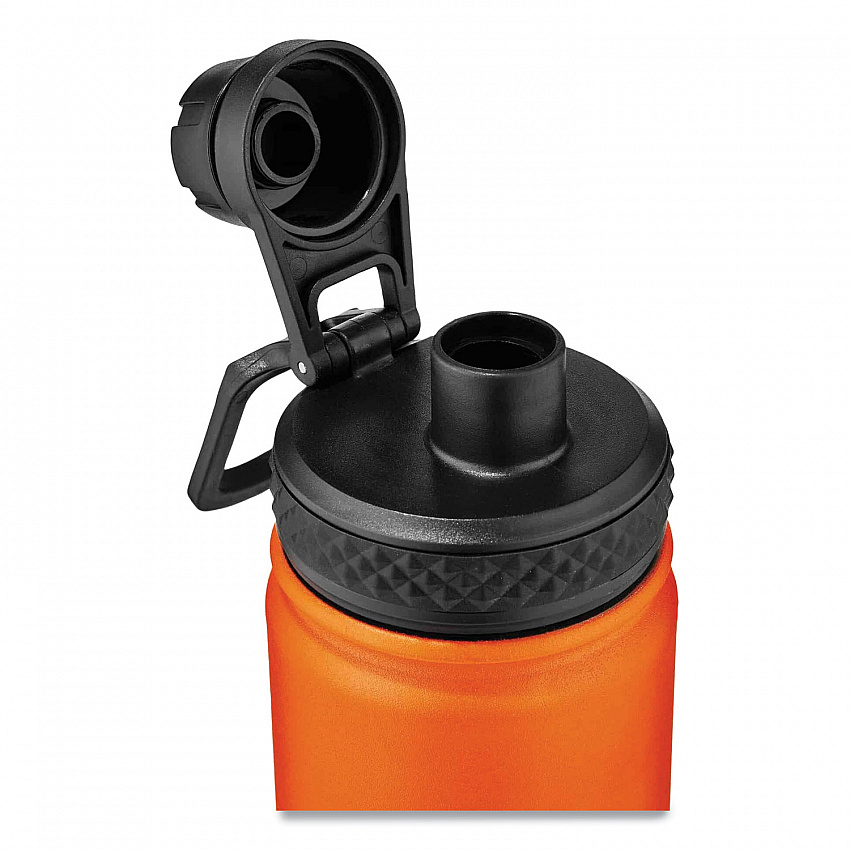 Chill-Its 5152 Insulated Stainless Steel Water Bottle, 25 oz, Metal, Orange (13166)