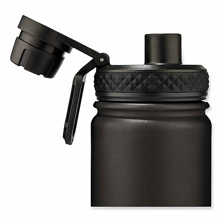 Chill-Its 5152 Insulated Stainless Steel Water Bottle, 25 oz, Metal, Black (13167)