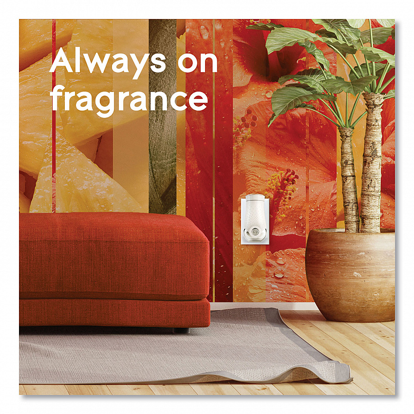 Plugin Scented Oil, Hawaiian Breeze, 0.67 oz, 2 Warmers and 6 Refills/Pack (319962)