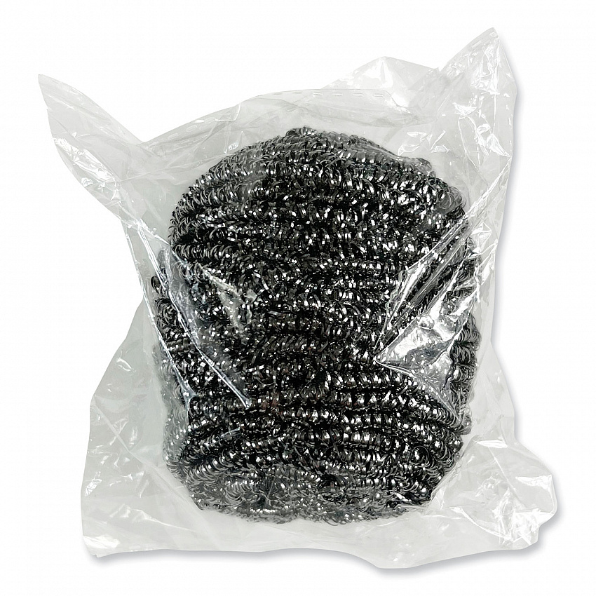 Stainless Steel Scrubber, 3.93 x 1.96, Silver, 72/Carton (SCRUBBER)