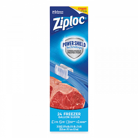 Slider Freezer Bags, 1 gal, 9.5