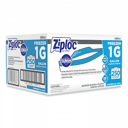 Zipper Freezer Bags, 1 gal, 10.56