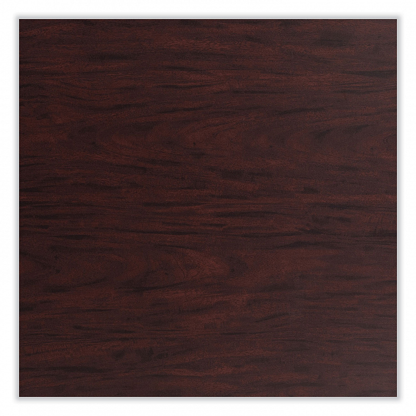 Cafe Table, 36" Diameter x 36h, Round Top/Base, Mahogany Top, Black Base (CT13636RC1MY)