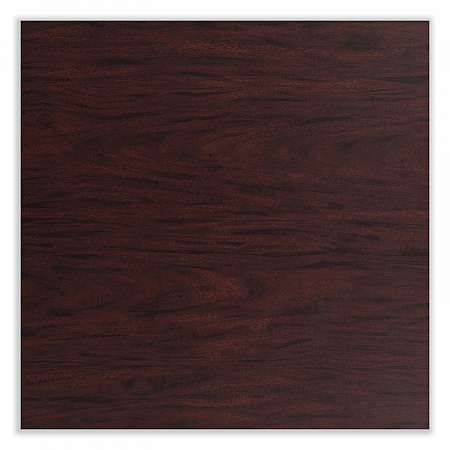 Cafe Table, 36w x 36d x 30h, Square Top/Round Base, Mahogany Top, Black Base (CT33636RD1MY)