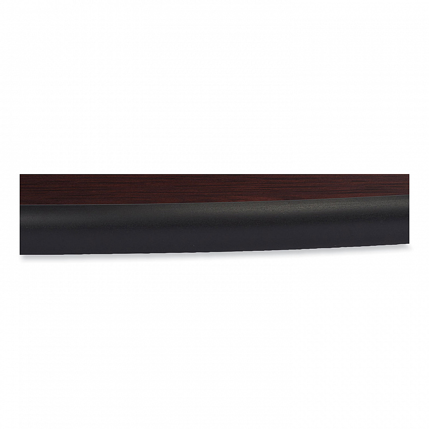 Cafe Table, 36" Diameter x 30h, Round Top/Base, Mahogany Top, Black Base (CT13636RD1MY)