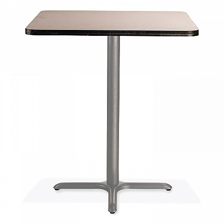 Cafe Table, 36w x 36d x 42h, Square Top/X-Base, Gray Nebula Top, Gray Base (CG33636XB1GY)