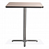 Cafe Table, 36w x 36d x 42h, Square Top/X-Base, Gray Nebula Top, Gray Base (CG33636XB1GY)