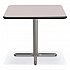 Cafe Table, 36w x 36d x 30h, Square Top/X-Base, Gray Nebula Top, Gray Base (CG33636XD1GY)
