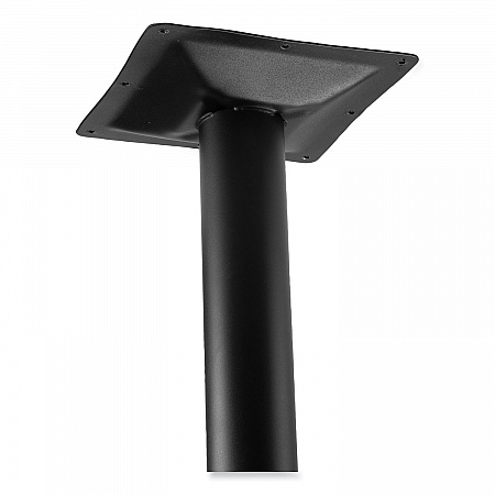Cafe Table, 36w x 36d x 42h, Square Top/Round Base, Mahogany Top, Black Base (CT33636RB1MY)
