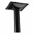 Cafe Table, 36w x 36d x 42h, Square Top/Round Base, Mahogany Top, Black Base (CT33636RB1MY)