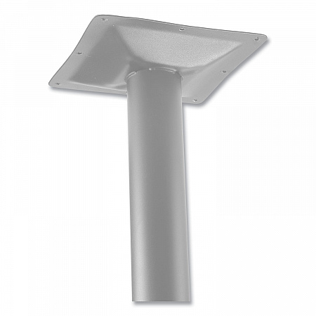 Cafe Table, 36w x 36d x 42h, Square Top/Round Base, Mahogany Top, Gray Base (CG33636RB1MY)