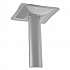 Cafe Table, 36w x 36d x 42h, Square Top/Round Base, Mahogany Top, Gray Base (CG33636RB1MY)