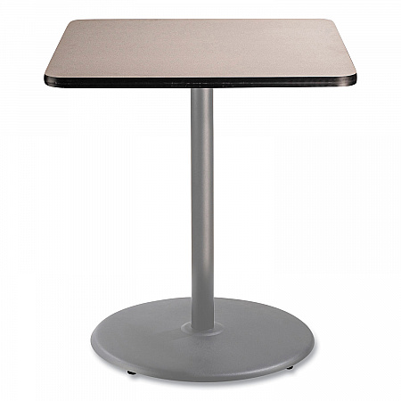 Cafe Table, 36w x 36d x 42h, Square Top/Round Base, Gray Nebula Top, Gray Base (CG33636RB1GY)