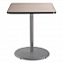 Cafe Table, 36w x 36d x 42h, Square Top/Round Base, Gray Nebula Top, Gray Base (CG33636RB1GY)