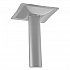 Cafe Table, 36w x 36d x 36h, Square Top/X-Base, Mahogany Top, Gray Base (CG33636XC1MY)