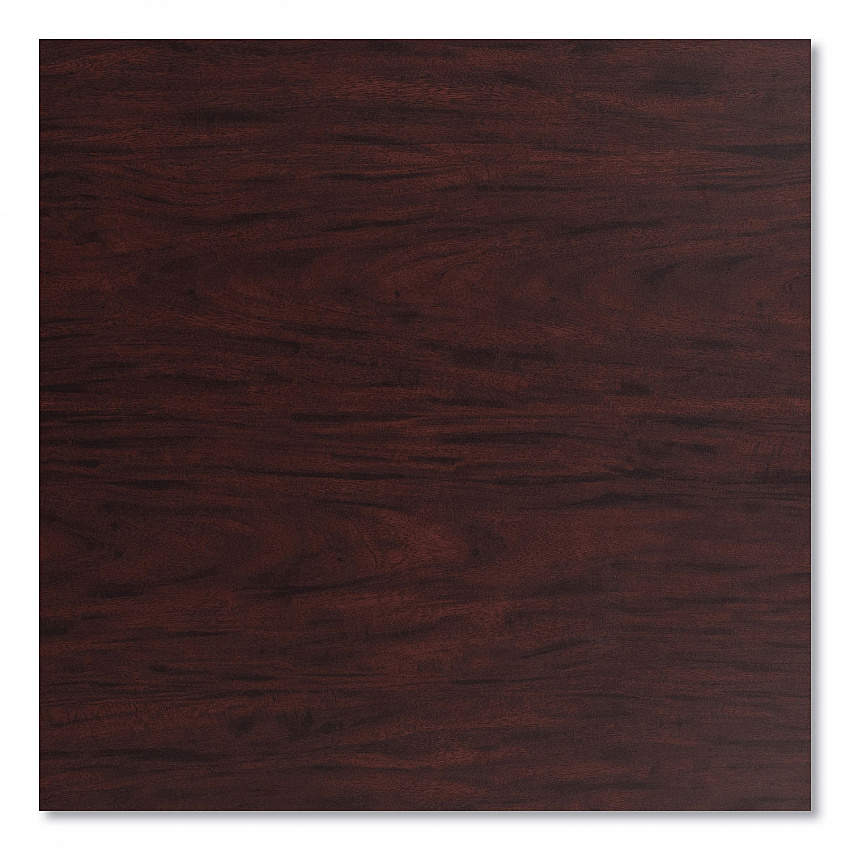 Cafe Table, 36w x 36d x 30h, Square Top/Round Base, Mahogany Top, Gray Base (CG33636RD1MY)