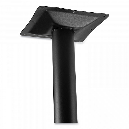 Cafe Table, 36w x 36d x 30h, Square Top/Round Base, Mahogany Top, Black Base (CT33636RD1MY)