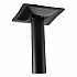 Cafe Table, 36w x 36d x 30h, Square Top/Round Base, Mahogany Top, Black Base (CT33636RD1MY)