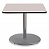 Cafe Table, 36w x 36d x 30h, Square Top/Round Base, Gray Nebula Top, Gray Base (CG33636RD1GY)
