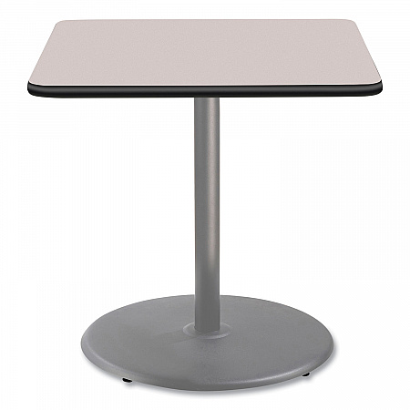 Cafe Table, 36w x 36d x 36h, Square Top/Round Base, Gray Nebula Top, Gray Base (CG33636RC1GY)