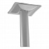 Cafe Table, 36w x 36d x 30h, Square Top/X-Base, Mahogany Top, Gray Base (CG33636XD1MY)