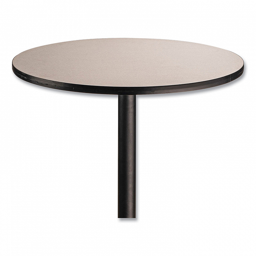 Cafe Table, 36" Diameter x 30h, Round Top/Base, Gray Nebula Top, Black Base (CT13636RD1GY)