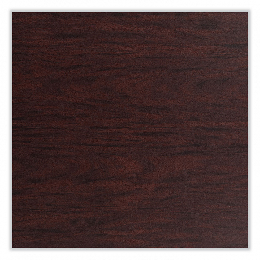 Cafe Table, 36" Diameter x 30h, Round Top/Base, Mahogany Top, Black Base (CT13636RD1MY)