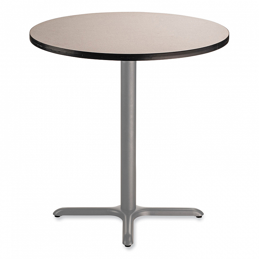 Cafe Table, 36" Diameter x 36h, Round Top/X-Base, Gray Nebula Top, Gray Base (CG13636XC1GY)