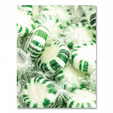 Candy Assortments, Spearmint Candy, 1 lb Bag (00655)
