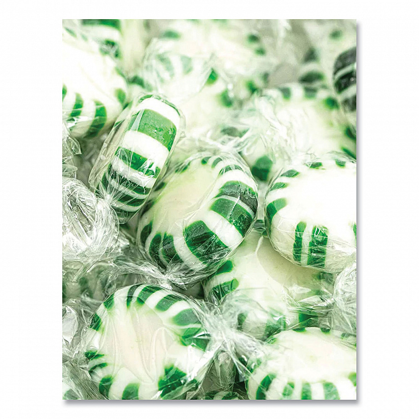 Candy Assortments, Spearmint Candy, 1 lb Bag (00655)