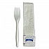 Three-Piece Utensil Set, Fork/Napkin/Salt, Plastic, White, 500/Carton (3KITMW)