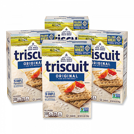 Crackers Original with Sea Salt, 8.5 oz Box, 4 Boxes/Pack (22002004)
