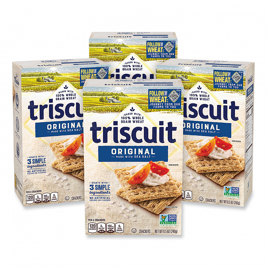 Crackers Original with Sea Salt, 8.5 oz Box, 4 Boxes/Pack (22002004)