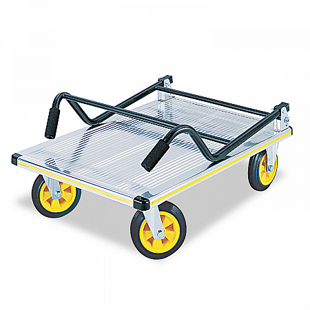 Stow-Away Platform Truck, 1,000 lb Capacity, 24 x 39 x 40, Aluminum/Black (4053NC)