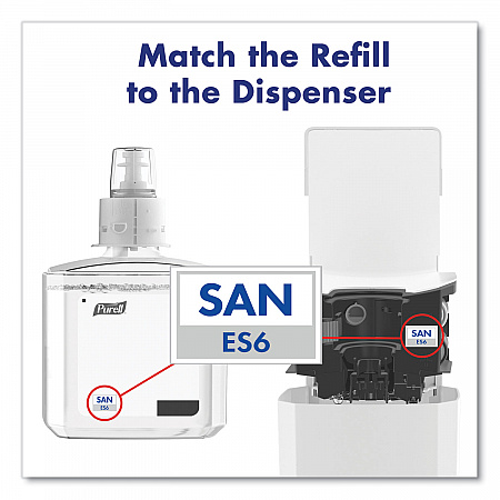 ES6 Touch Free Hand Sanitizer Dispenser, 1,200 mL, 5.25 x 8.56 x 12.13, White (642001)