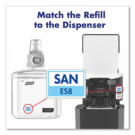 ES8 Touch Free Hand Sanitizer Dispenser, 1,200 mL, 5.25 x 8.56 x 12.13, Graphite (772401)