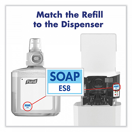 ES8 Soap Touch-Free Dispenser, 1,200 mL, 5.25 x 8.8 x 12.13, White (773001)