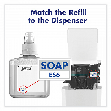 ES6 Soap Touch-Free Dispenser, 1,200 mL, 5.25 x 8.8 x 12.13, White (643001)