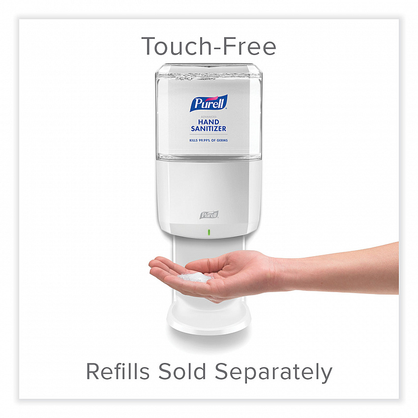 ES8 Touch Free Hand Sanitizer Dispenser, 1,200 mL, 5.25 x 8.56 x 12.13, White (772001)