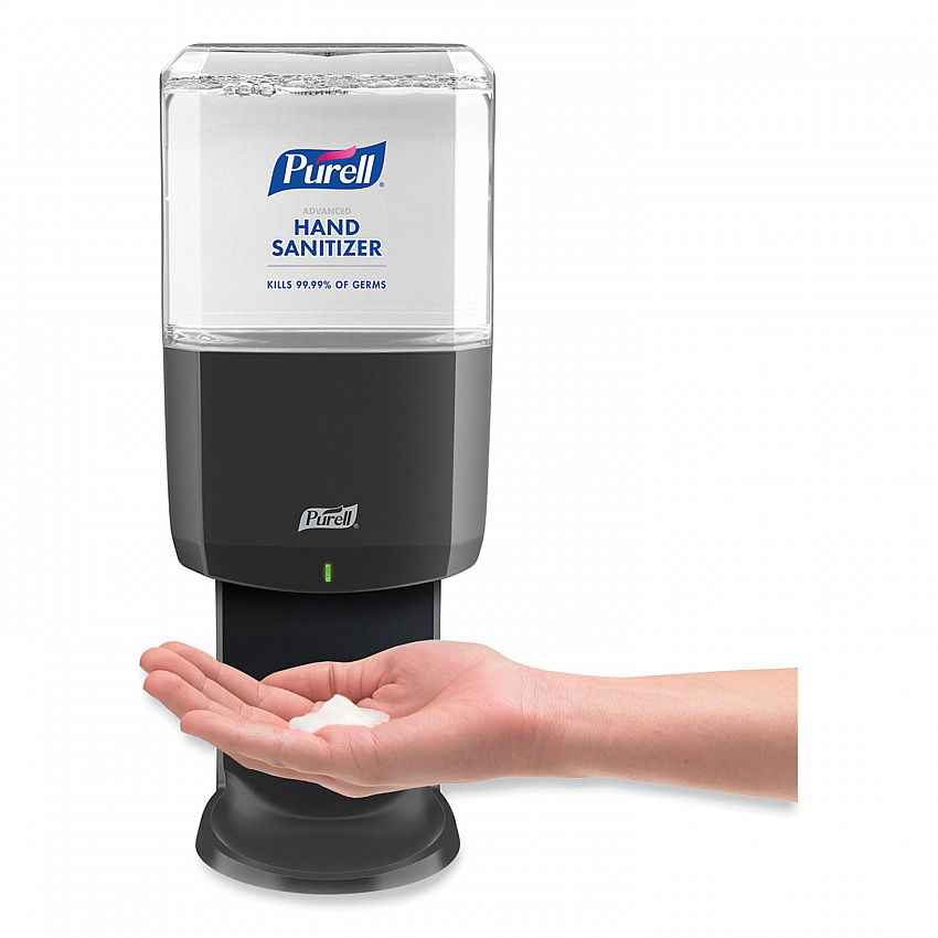 ES6 Touch Free Hand Sanitizer Dispenser, 1,200 mL, 5.25 x 8.56 x 12.13, Graphite (642401)