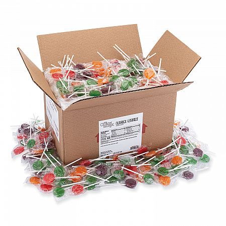 Lick Stix Suckers, Randomly Assorted Flavors, 5 lb Bag (00654)