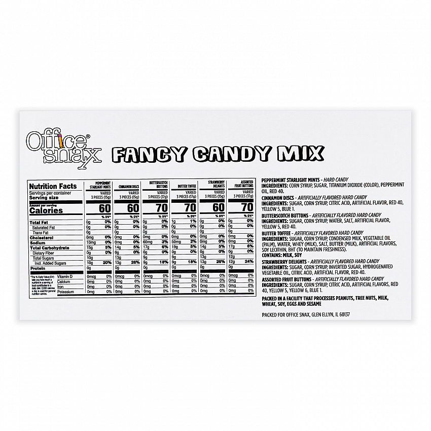 Candy Assortments, Fancy Candy Mix, 1 lb Bag (00668)